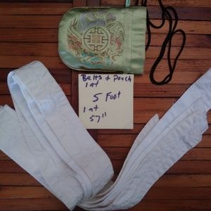 Asian style belts with pouch